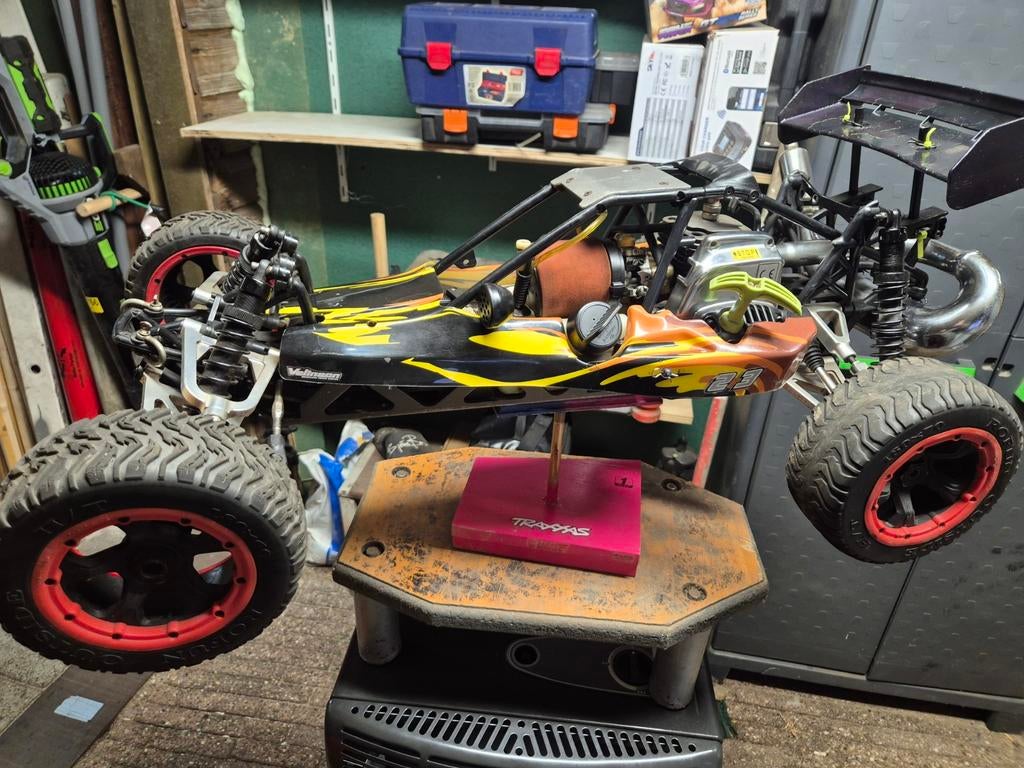 Baja 36cc RC auto - RTR met aluminium upgrades, Hobby en Vrije tijd, Modelbouw | Radiografisch | Auto's, Ophalen of Verzenden