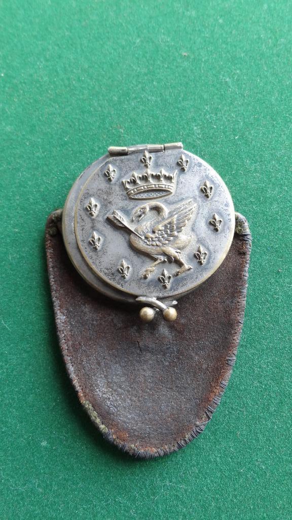 Antieke beurs met Adellijk wapen 19e eeuw, Antiek en Kunst, Antiek | Overige Antiek, Ophalen of Verzenden