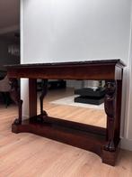 Antieke Empire trumeau/consoletafel met leeuwenkoppen, Ophalen, Rechthoekig