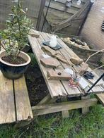 Houten picknicktafel voor buiten, Ophalen, Gebruikt, Rechthoekig, Hout