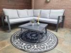 MODERNE LOUNGESET ALUMINIUM MET SALONTAFEL, Ophalen, Aluminium, 5 zitplaatsen, Loungeset