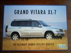 Suzuki Grand Vitara XL 7  [ 2001 ]  2 pag., Verzenden, Zo goed als nieuw, Algemeen