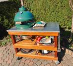 Big Green Egg Medium Ceramische oven, Tuin en Terras, Houtskoolbarbecues, Ophalen of Verzenden, Gebruikt, Big Green Egg, Met accessoires