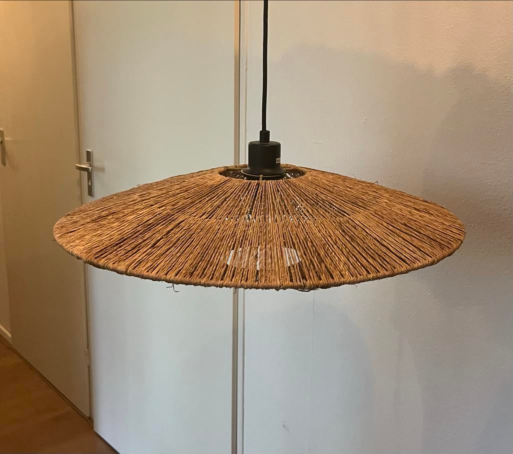 Good&Mojo Iguazu L Hanglamp - Natuurlijke Jute Design, Huis en Inrichting, Lampen | Hanglampen, Ophalen, Zo goed als nieuw, Overige materialen