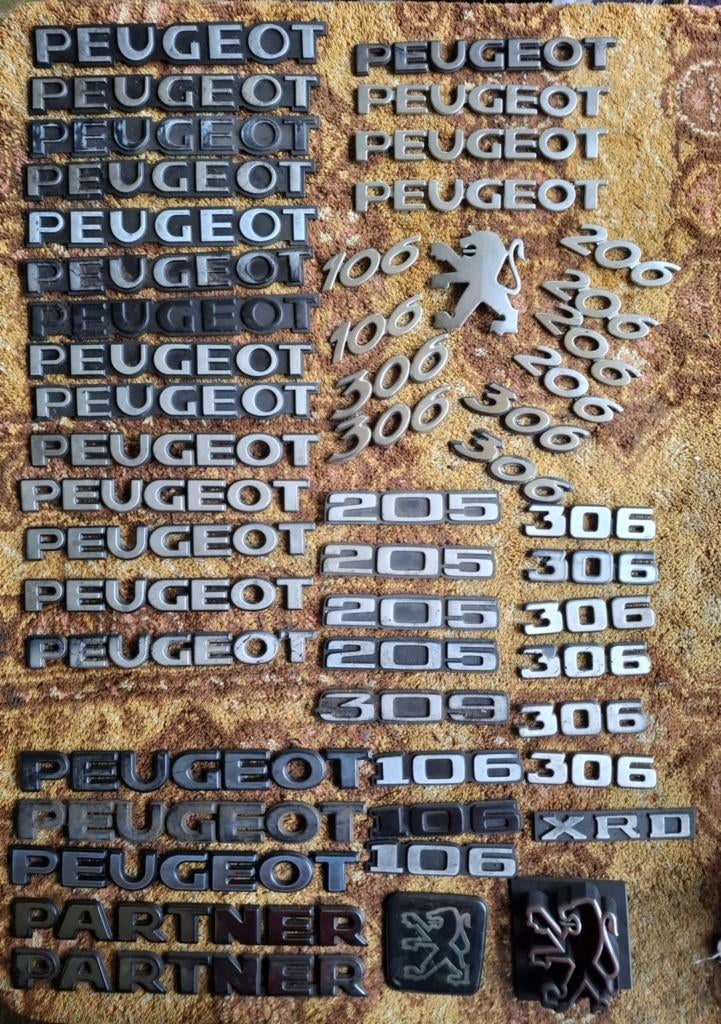 PEUGEOT emblemen, Verzenden, Gebruikt, Auto's