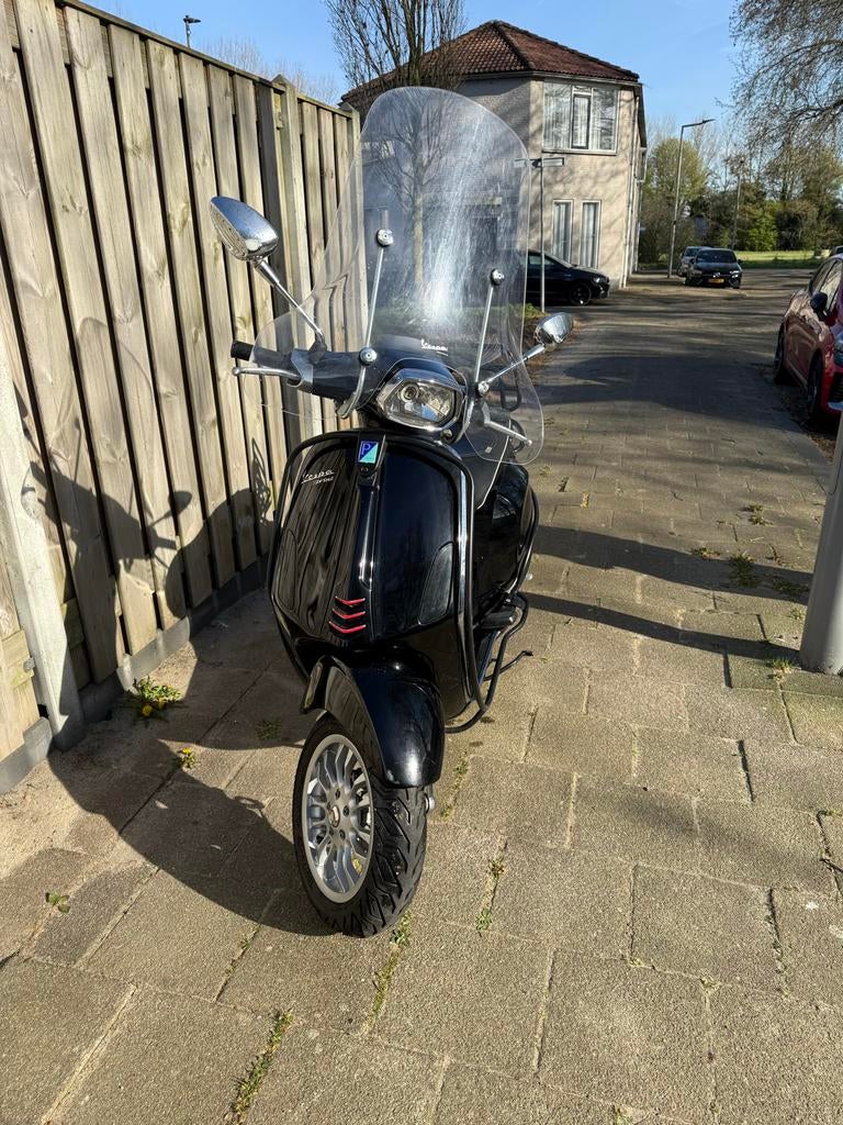 Vespa Sprint 2016 - Zwart, Ophalen, Gebruikt, Overige modellen, Maximaal 25 km/u