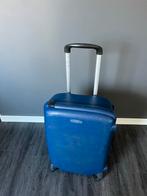 Stevige blauwe Samsonite koffer 45x25x65cm, Gebruikt, Hard kunststof, 35 tot 45 cm, Uitschuifbare handgreep