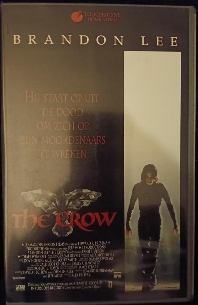 The Crow vhs, Vanaf 16 jaar, Ophalen of Verzenden, Zo goed als nieuw, Horror