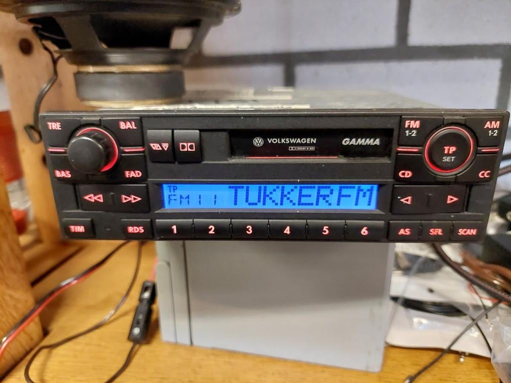 Originele VW Gamma V autoradio cassette met Bluetooth, Auto diversen, Ophalen, Zo goed als nieuw