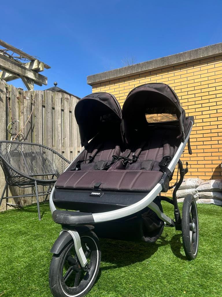 Thule Urban Glide 2 dubbel – incl. regenhoes, Kinderen en Baby's, Duowagen, Zo goed als nieuw, Combiwagen, Ophalen