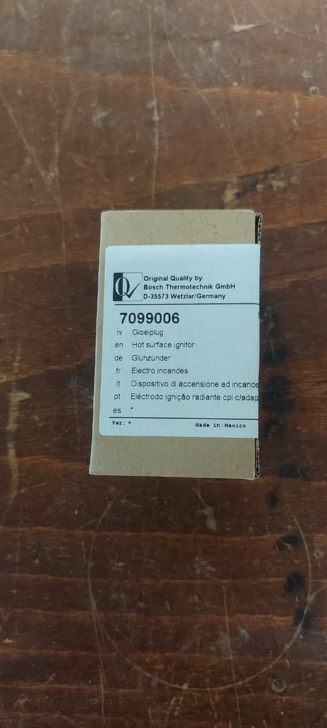 Nefit Gloeiplug 7099006 - Nieuw in doos (4 stuks), Ophalen of Verzenden, Nieuw, Minder dan 60 cm, Minder dan 30 cm