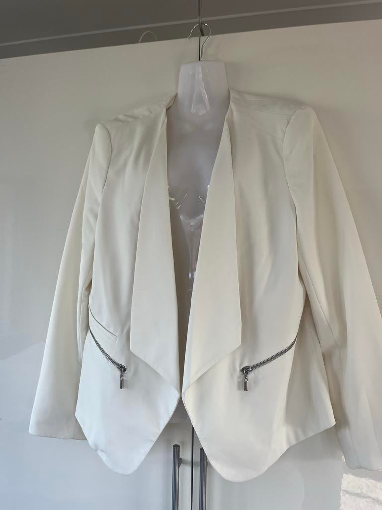 Roomwit jasje/colbertje maat 44, Wit, Maat 42/44 (L), Ophalen of Verzenden, Zo goed als nieuw