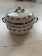 Antieke terrine met vissenknop, Ophalen of Verzenden