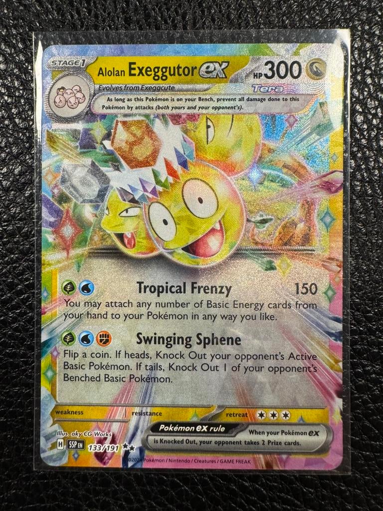 Alolan Exeggutor ex (SSP 133), Hobby en Vrije tijd, Verzamelkaartspellen | Pokémon, Ophalen of Verzenden, Zo goed als nieuw, Losse kaart
