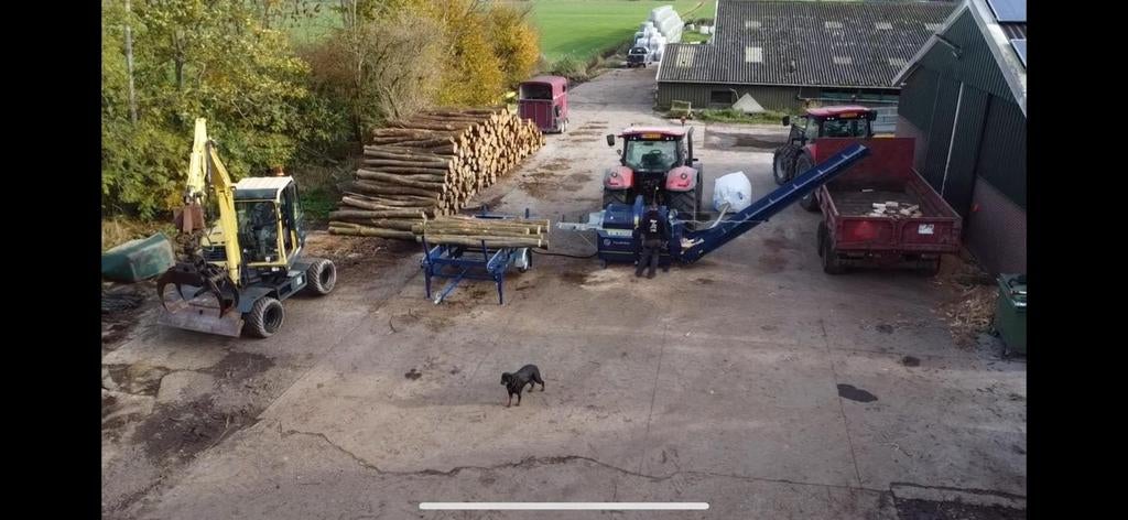 Zaagkloofmachine verhuur, Tuin en Terras, Haardhout, Minder dan 3 m³, Ophalen of Verzenden