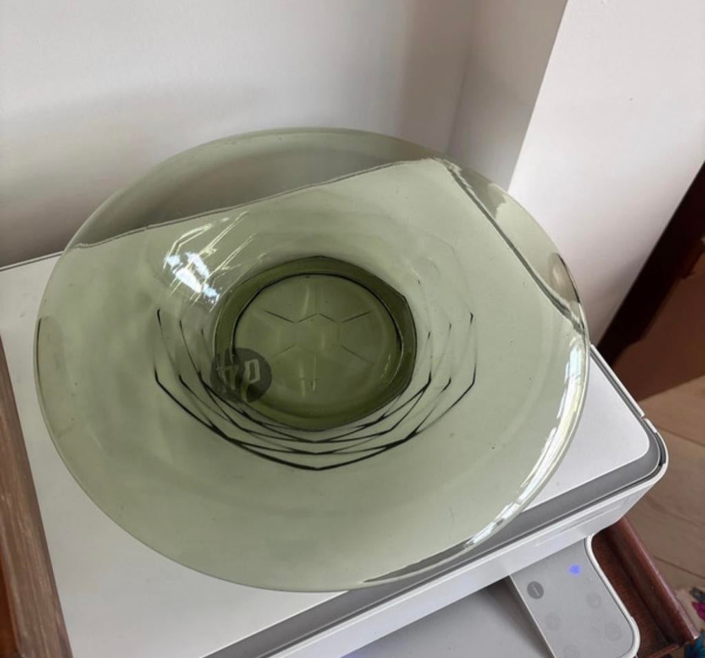 Royal Leerdam - Pijnappel schaal, Ophalen of Verzenden, Zo goed als nieuw, Rond, Glas