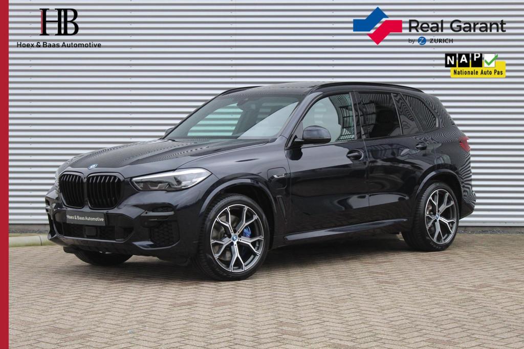BMW X5 xDrive45e HighExe/MSport/Pano/trekhaak/dikke stoelen, 394 pk, Zwart, Vierwielaandrijving, Hybride Elektrisch/Benzine