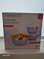 roestvrij stalen kommen 3 delig met deksels, Ophalen of Verzenden, Nieuw, Bak of Kom