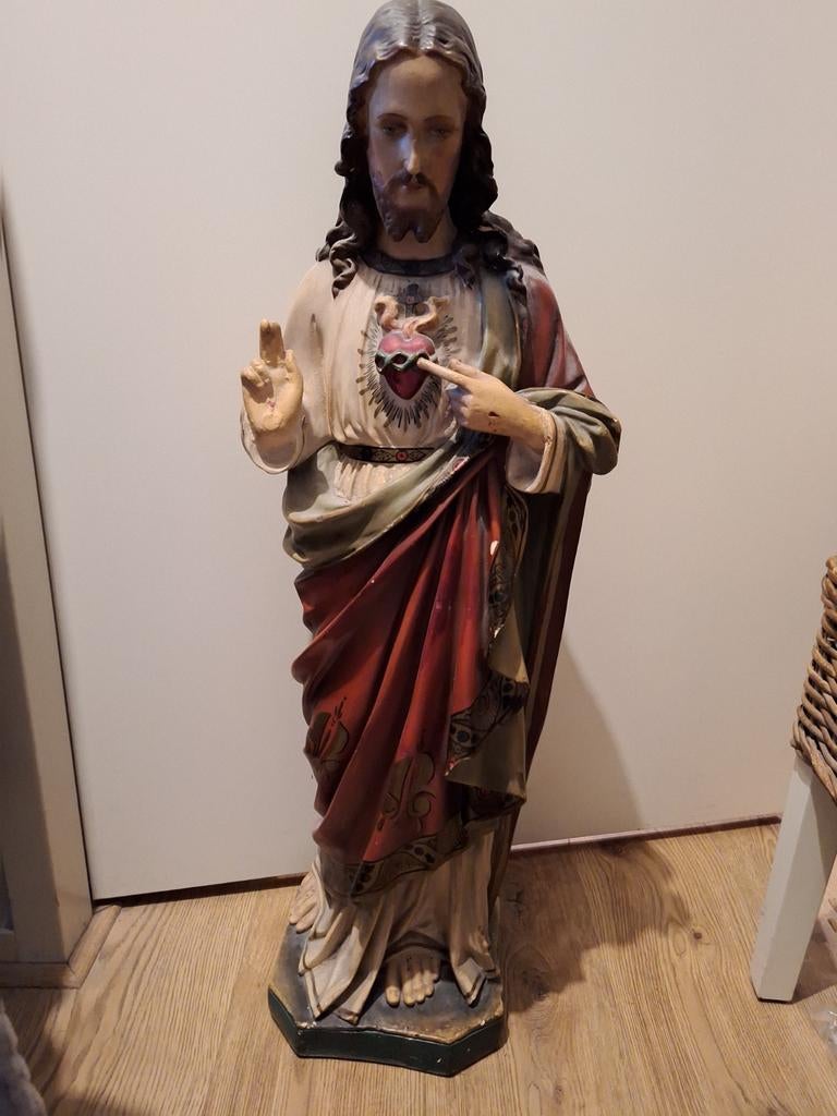 Beeld hoogte 88cm, Antiek en Kunst, Antiek | Religie, Ophalen