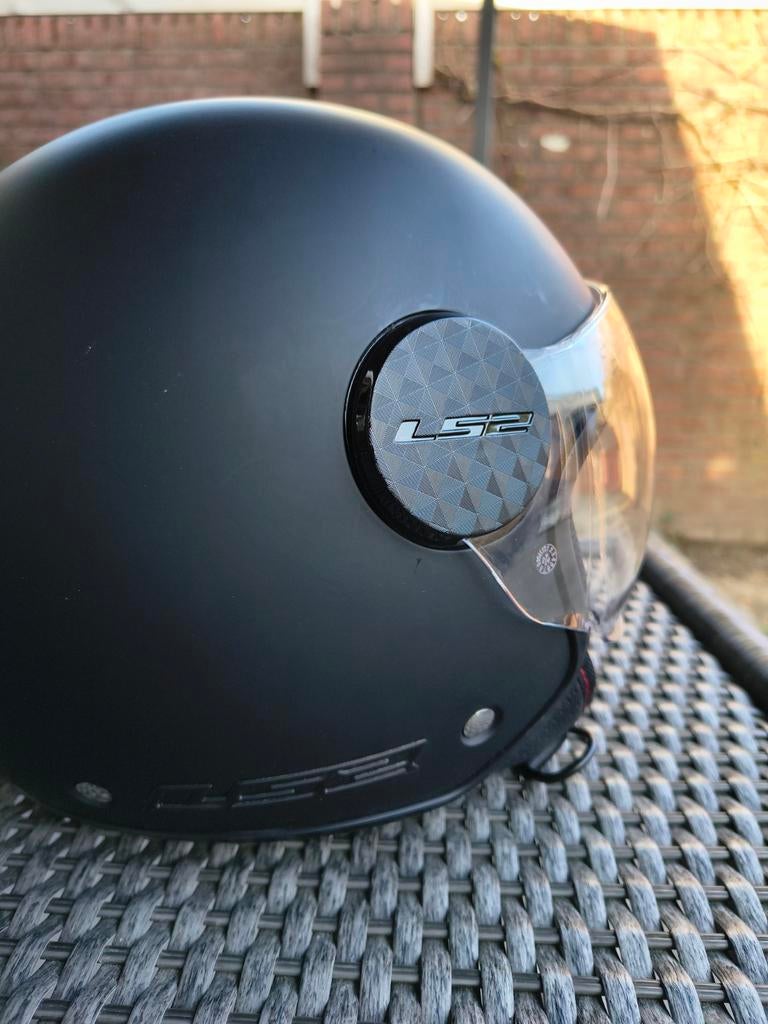 LS2 Jethelm mat zwart - Zo goed als nieuw!, Ophalen of Verzenden