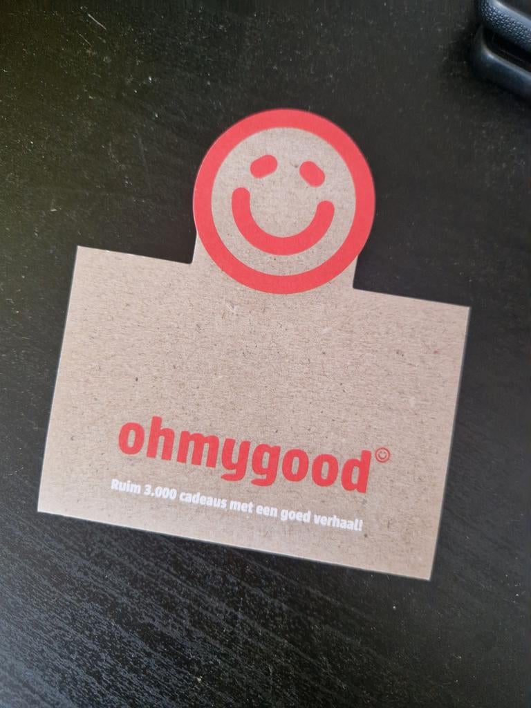 Ohmygood cadeaukaart t.w.v. 50 euro, Tickets en Kaartjes, Eén persoon, Cadeaubon