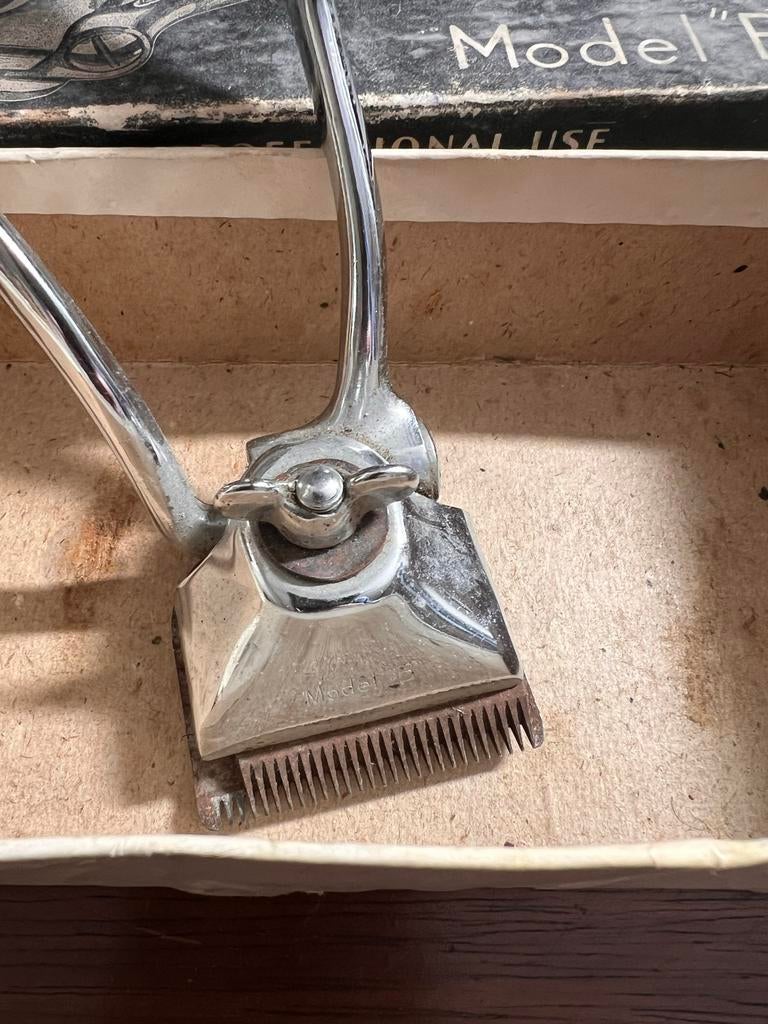 Vintage Hand Tondeuse Oster Model B in originele doos, Ophalen of Verzenden