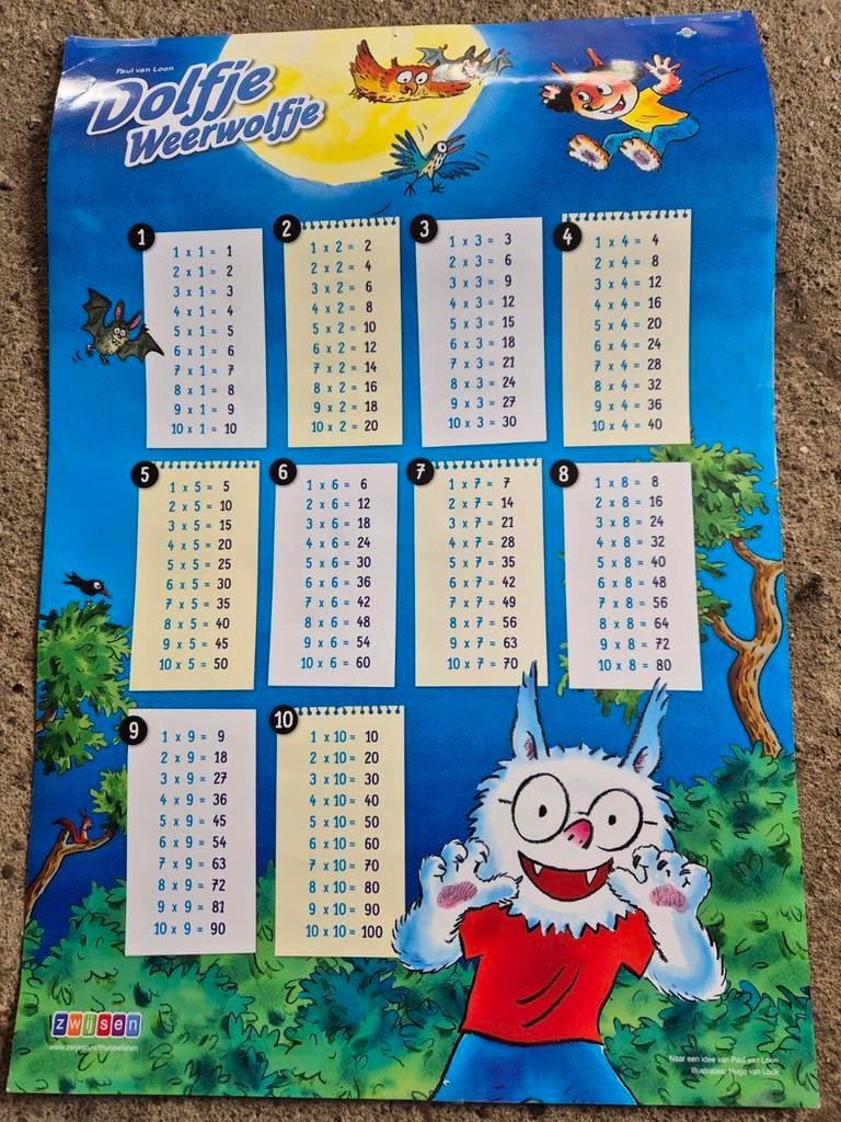 Gratis tafelposter Dolfje weerwolfje, Diversen, Ophalen, Maandkalender