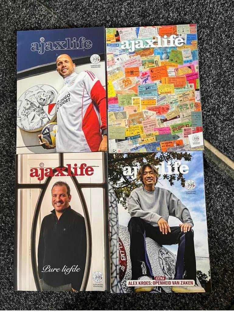 5 x Ajax life tijdschrift/magazine supporters vereniging, Boeken, Tijdschriften en Kranten, Ophalen of Verzenden, Zo goed als nieuw