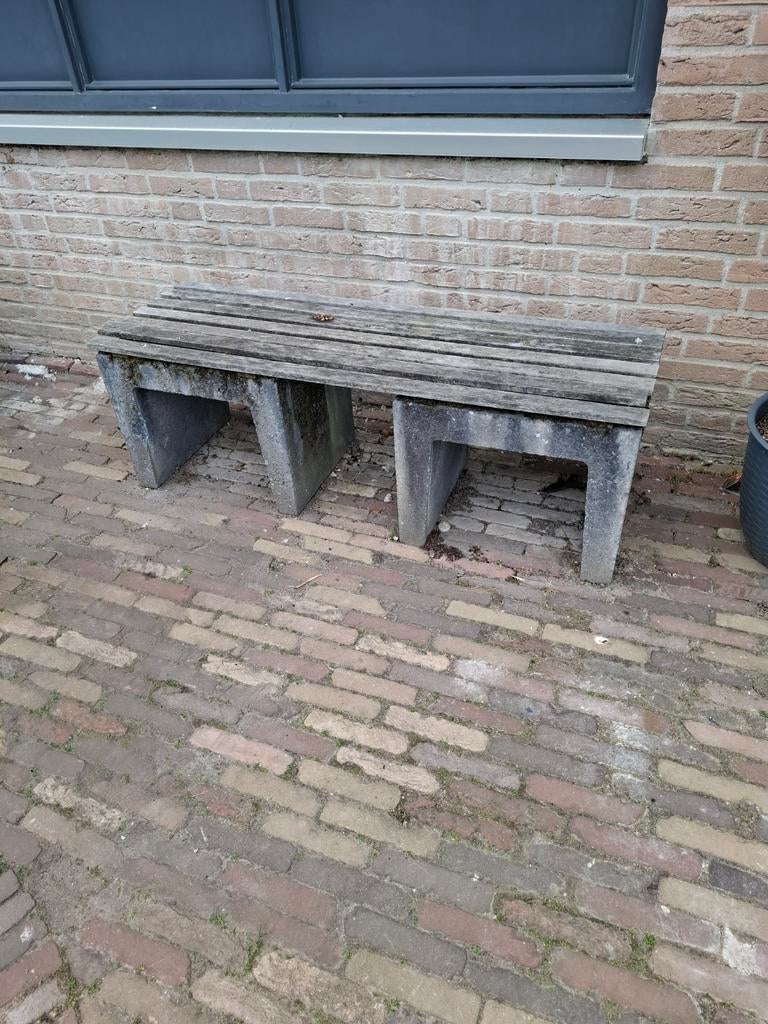 Beton bank, Ophalen, Gebruikt, Rechthoekig, Overige materialen