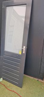 Hard houten buitendeur, Ophalen of Verzenden, Gebruikt, Buitendeur, 200 tot 215 cm