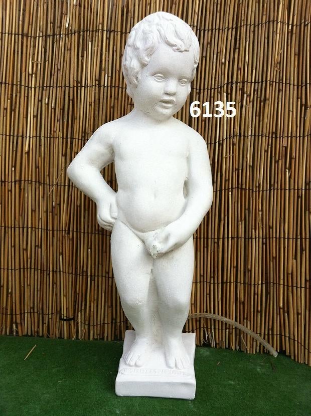 Manneke pies Brussel. nr 6135, Ophalen, Nieuw, Beton, Mensenbeeld