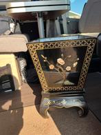 Bonsai zwart hooglans lak hoge bloempot met Japans tafeltje, Ophalen, Gebruikt