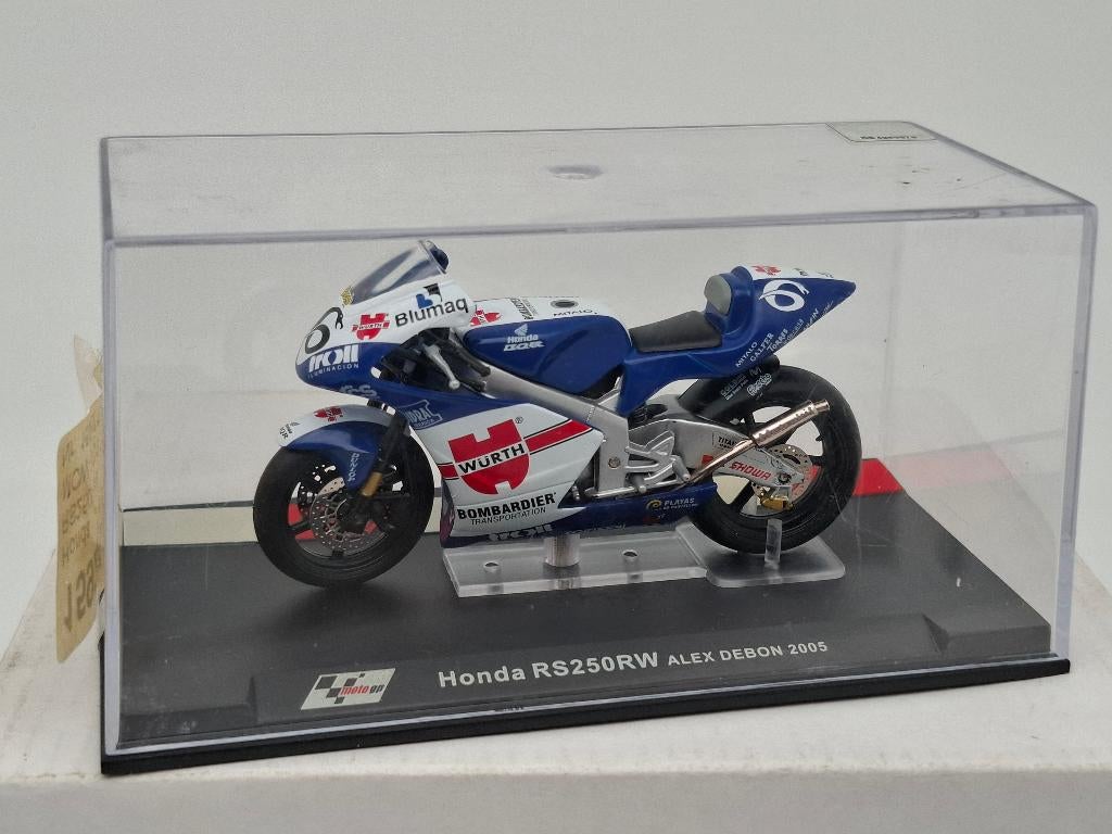 Honda RS250RW Motorcycle 1/24 - Alex Debon (2005), Verzenden, Zo goed als nieuw, Motor, Overige merken