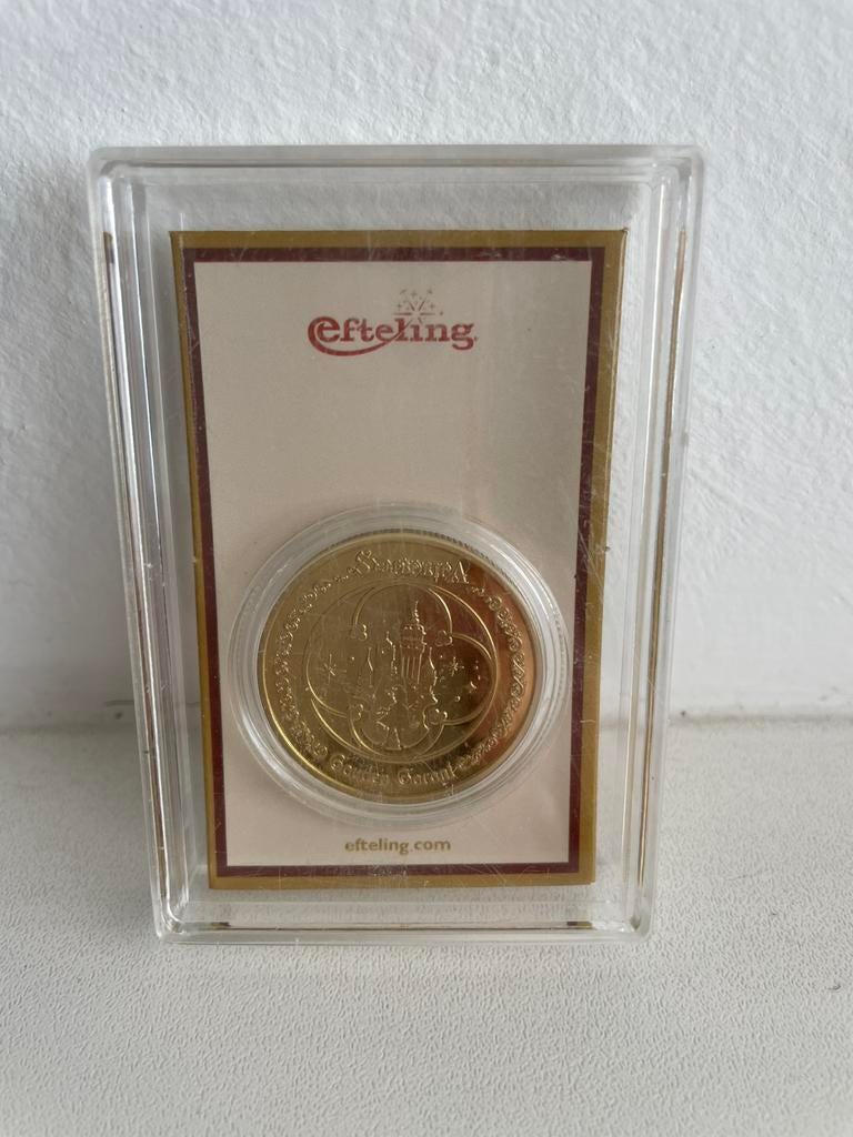 Efteling munt Symbolica in capsule en kaartje, Verzamelen, Efteling, Ophalen of Verzenden, Nieuw, Overige typen