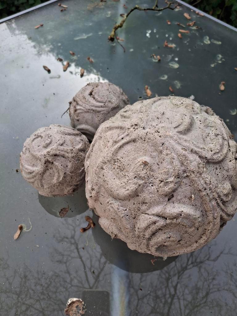 Decoratieve bollen voor terras of tuintafel - Beton, Ophalen