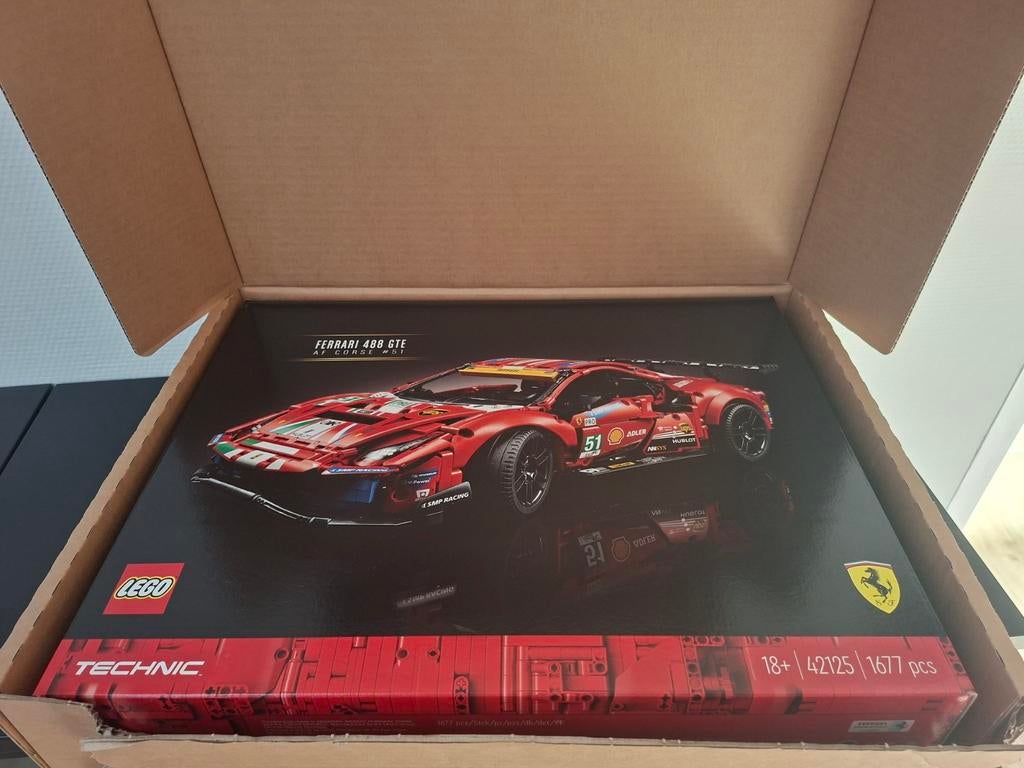 LEGO Technic 42125 Ferrari 488 GTE Nieuw in doos, Ophalen of Verzenden, Nieuw, Complete set, Lego