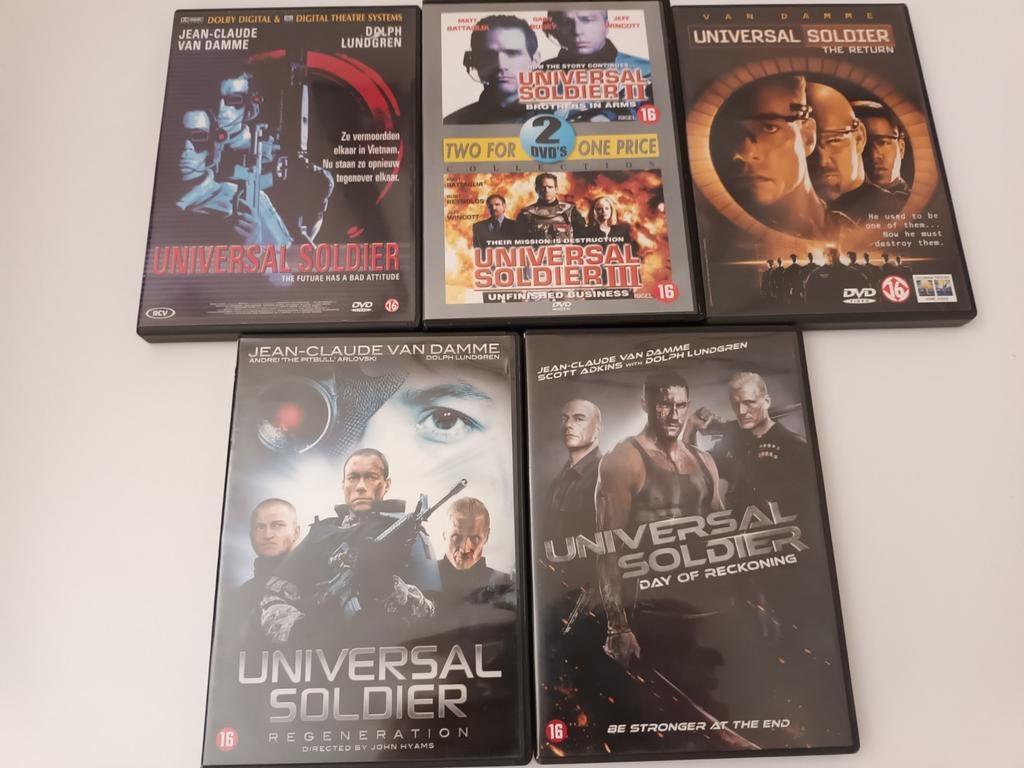 Dvd complete reeks Universal Soldier, Alle leeftijden, Ophalen of Verzenden, Zo goed als nieuw