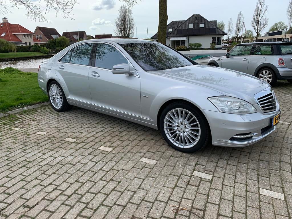 Mercedes-Benz S-Klasse S350, Auto's, Mercedes-Benz, Automaat, Zwart, Leder, Vierwielaandrijving