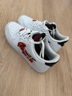 Nike air force 1 Carabiner swoosh red, Wit, Ophalen of Verzenden, Sneakers of Gympen, Zo goed als nieuw