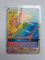 Gengar & Mimikyu GX Tag Team Rainbow Metal Card Pokémon, Hobby en Vrije tijd, Verzamelkaartspellen | Pokémon, Ophalen of Verzenden