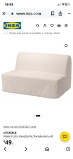 Nieuwe slaapbank overtrek ikea, Ophalen of Verzenden, Zo goed als nieuw, Tweepersoons, Wit