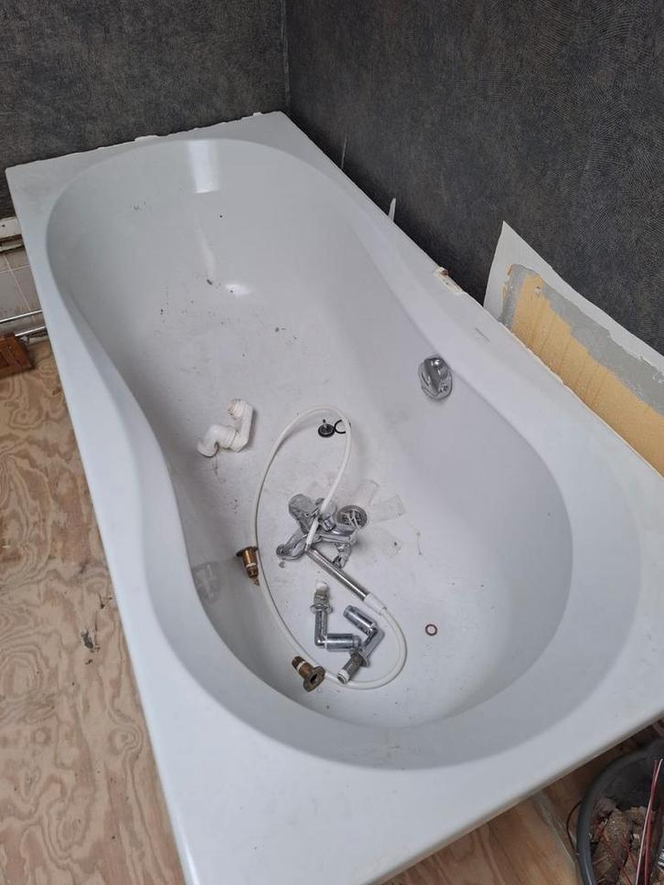 Inbouw ligbad 800x1750 - Wit, Doe-het-zelf en Verbouw, Sanitair, Gebruikt, Bad, Ophalen of Verzenden