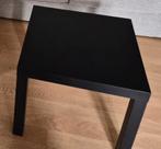 Bijzettafel, zwartbruin, 45 tot 60 cm, Gebruikt, Vierkant, Hout