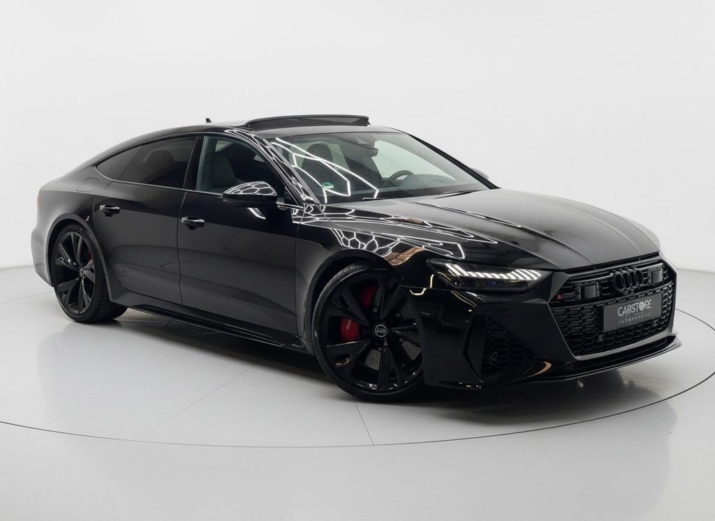 Audi RS7 Sportback 4.0 TFSI quattro PANO KERAMISCH B&O, Auto's, Automaat, Gebruikt, Adaptive Cruise Control, Zwart