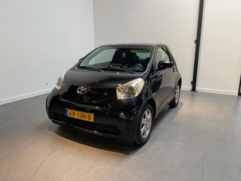 Toyota IQ 1.0 2009 Zwart, Auto's, Toyota, 4 stoelen, Origineel Nederlands, Handgeschakeld, 3 cilinders