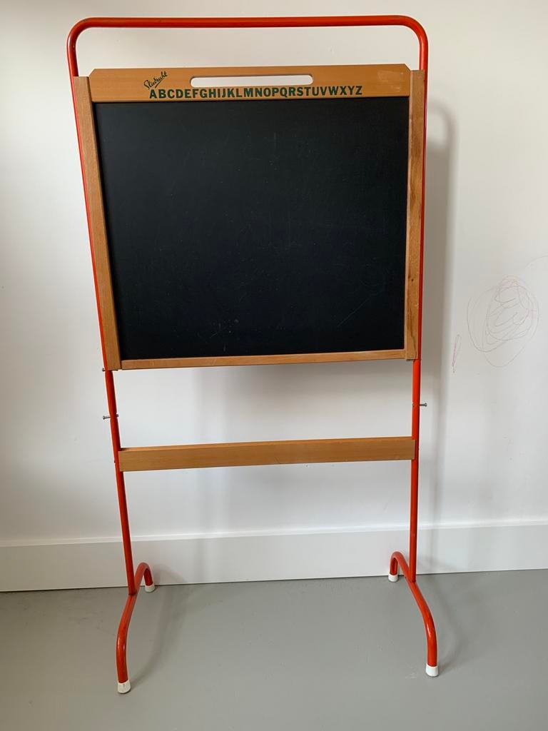 Vintage schoolbord Sliedrecht met alfabet, Ophalen, Gebruikt, Krijtbord