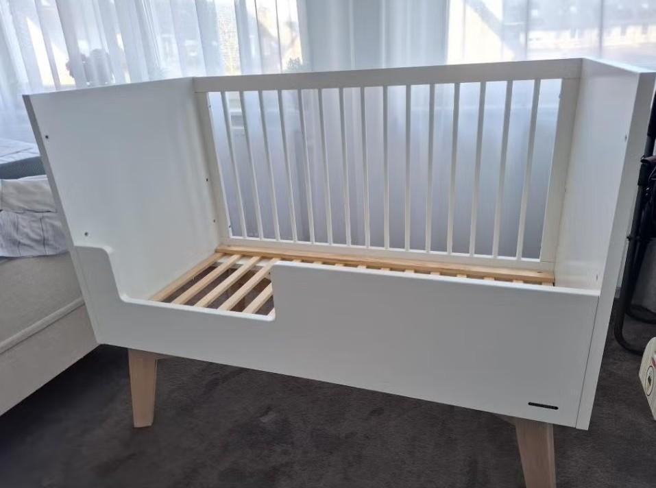 Kidsmill 60s ledikant met peuterinzet 60x120, Kinderen en Baby's, Babywiegjes en Ledikanten, Ophalen, Gebruikt, Ledikant