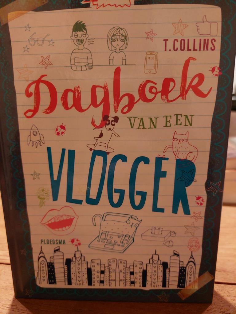 Dagboek van een vlogger - Hilarisch jeugdboek T. Collins, Boeken, Ophalen of Verzenden