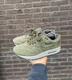 Nike Air Max 1 Premium Olive Canvas Suede, Overige kleuren, Ophalen of Verzenden, Sneakers of Gympen, Zo goed als nieuw