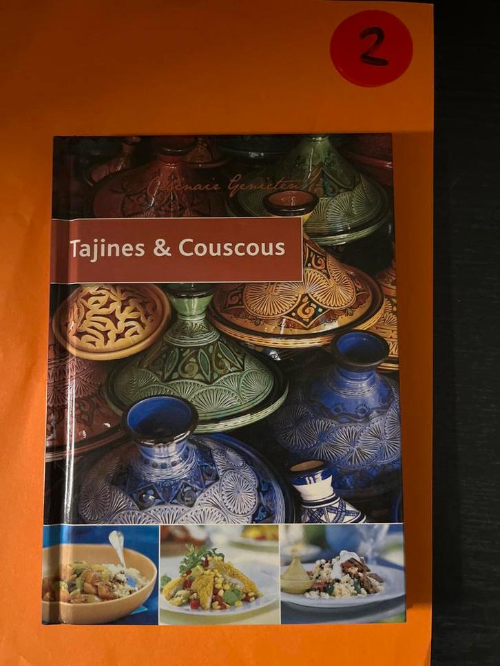 Tajines & Couscous Kookboek - Marokkaanse Keuken, Boeken, Kookboeken, Zo goed als nieuw, Hoofdgerechten, Midden-Oosten en Marokko